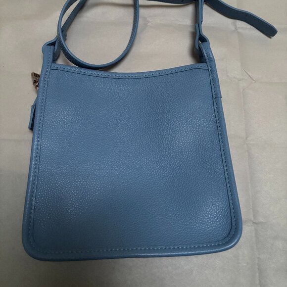 TWO LONGCHAMPs - LE FOULONNE CROSSBODY BAG and CARDHOLDER-Cloud Blue -NEW - Picture 3 of 8